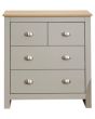 GFW LAN4DCGRY LANCASTER 2+2 DRAWER CHEST GREY