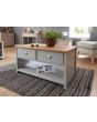 GFW LANCOFGRY LANCASTER 2 DRAWER COFFEE TABLE GREY