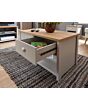 GFW LANCOFGRY LANCASTER 2 DRAWER COFFEE TABLE GREY