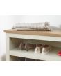 GFW LANSSBCRM LANCASTER SIMPLE SHOE BENCH CREAM