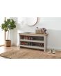 GFW LANSSBGRY LANCASTER SIMPLE SHOE BENCH GREY