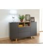 GFW MDNSIDGRY MODENA SIDEBOARD CONSOLE GREY