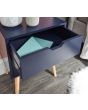 GFW NBG1BSNSB NYBORG SINGLE 2 DRAWER BEDSIDE NIGHTSHADOW BLUE