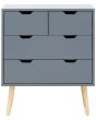 GFW NBG22CDGR NYBORG 2+2 DRAWER CHEST DARK GREY
