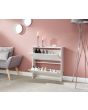 GFW NRG2TSWHT NARROW HIGH GLOSS 2 TIER SHOE CABINET WHITE