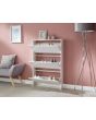 GFW NRG3TSWHT NARROW HIGH GLOSS 3 TIER SHOE CABINET WHITE