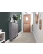 GFW NRW2TSGRY NARROW 4 DRAWER SHOE CABINET GREY