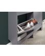 GFW NRW2TSGRY NARROW 4 DRAWER SHOE CABINET GREY