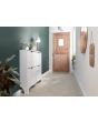 GFW NRW2TSWHT NARROW 4 DRAWER SHOE CABINET WHITE