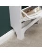 GFW NRW2TSWHT NARROW 4 DRAWER SHOE CABINET WHITE