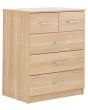 GFW PAN4PCOAK PANAMA 4PCE BEDROOM SET OAK