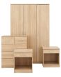 GFW PAN4PCOAK PANAMA 4PCE BEDROOM SET OAK