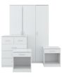 GFW PAN4PCWHT PANAMA 4PCE BEDROOM SET WHITE
