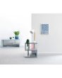 GFW POLSDTGRY POLAR HIGH GLOSS LED SIDE TABLE GREY