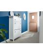 GFW SHOECABWH DELUXE TWO TIER SHOE CABINET WHITE