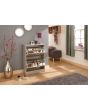 GFW STG2TSGRY STIRLING TWO TIER SHOE CABINET GREY
