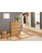 GFW STG2TSOAK STIRLING TWO TIER SHOE CABINET OAK