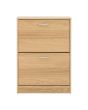 GFW STG2TSOAK STIRLING TWO TIER SHOE CABINET OAK