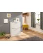GFW STG2TSWHT STIRLING TWO TIER SHOE CABINET WHITE