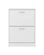 GFW STG2TSWHT STIRLING TWO TIER SHOE CABINET WHITE
