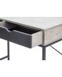 GFW TFDDSKCCB TELFORD COMPUTER DESK CONCRETE + BLACK