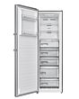 Midea MDRU385MTE46 Tall Upright 371L freezer