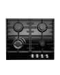 Teknix SCGH61B Gas Hob 60Cm Black Glass 