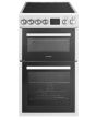 Teknix TKED54W Ceramic Double Oven Cooker 50Cm White