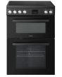Teknix TKED64INDB Freestanding 60cm Double Oven Electric Cooker with Induction Hob - Black - A Rated