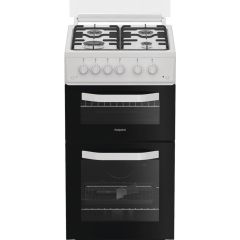 Hotpoint HTG5GCWL Freestanding 50cm Gas Cooker - White