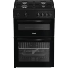 Indesit ITG6GB 60cm Gas Twin Cooker - Black