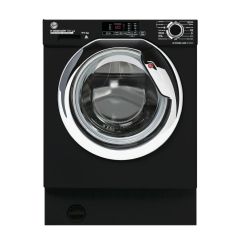 Hoover HBDS495D1ACBE-80 H-WASH&DRY 300 LITE Integrated Washer Dryer, 9/5kg Capacity, 1400rpm, E/C Energy Rated - Black & Chrome