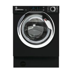 Hoover HBWOS 69TAMCBET-80 H-WASH 300 PRO Integrated 9kg 1600rpm Washing Machine - A Energy Rated - Black & Chrome
