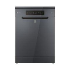 Hoover H-Dish 300 HF 4C7L0A-80 Freestanding 14 Place Setting Dishwasher - Graphite