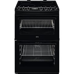 AEG CCX6740ACB Ceramic Electric Cooker with Double Oven