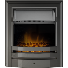 Aurora Borealis Inset Electric Fire Obsidian Black