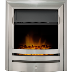 Aurora Borealis Inset Electric Fire Patina Silver