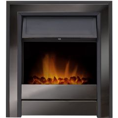Aurora Zodiac Inset Electric Fire Obsidian Black