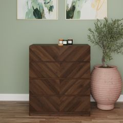 GFW CAT4DCWAL CATANIA 4 DRAWER CHEST ROYAL WALNUT