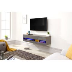 GFW GAL120GGG GALICIA 120CM WALL TV UNIT WITH LED GREY