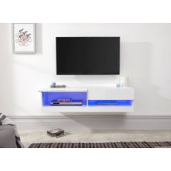 GFW GAL120WWG GALICIA 120CM WALL TV UNIT WITH LED WHITE