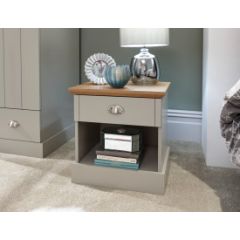 GFW KEN1BSGRY KENDAL 1 DRAWER BEDSIDE GREY