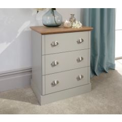 GFW KEN3DCGRY KENDAL 3 DRAWER CHEST GREY