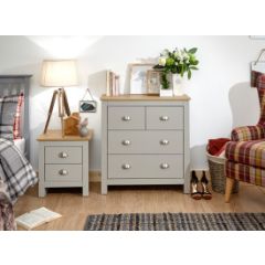 GFW LAN4DCGRY LANCASTER 2+2 DRAWER CHEST GREY