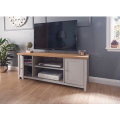 GFW LANLTVGRY LANCASTER LARGE TV CABINET GREY