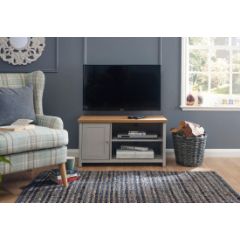 GFW LANSTVGRY LANCASTER SMALL TV CABINET GREY
