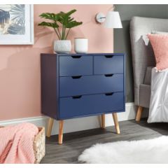 GFW NBG22CNSB NYBORG 2+2 DRAWER CHEST NIGHTSHADOW BLUE