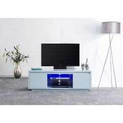 GFW POLTVLGRY POLAR HIGH GLOSS LED LARGE TV UNIT GREY