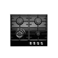 Teknix SCGH61B Gas Hob 60Cm Black Glass 
