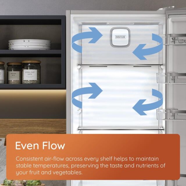 Hotpoint HPK 26362 XP5UK Dual No Frost 60/40 Fridge Freezer with EvenFlow - Inox